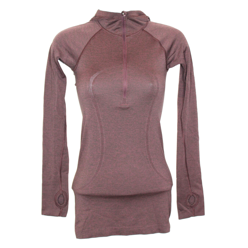 A8 Auth LULULEMON Sweat Life Activewear I RUN FOR CHEESE Hoodie Jacket Size 2